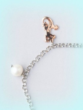 4958 PN BRACCIALE IN ARGENTO E PERLE  I PENSIERINI