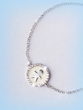 4511-1 BRACCIALE BAMBINO SMALTATO - I PENSIERINI