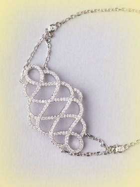 4544-2 BRACCIALE VOLUTE CON BRILL - I PENSIERINI