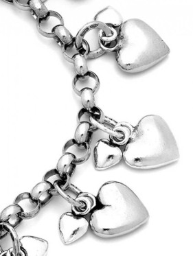X01979 BRACCIALE LOVE CUORI GIOVANNI RASPINI