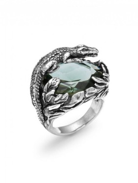 11910 ANELLO COCCODR4ILLO COLOR GIOVANNI RASPINI