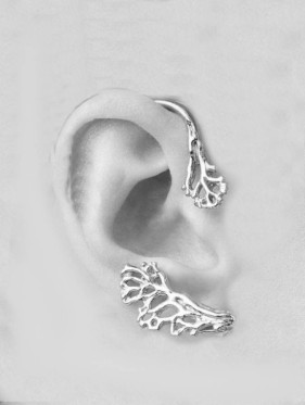 11927 EAR CUFF CORAL DORATI GIOVANNI RASPINI