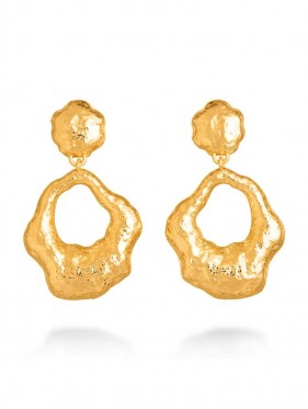 Orecchini - Nomad - Gioielli in bronzo dorato - N0013 ORECCHINI SAND in bronzo dorati a 18kt GIOVANNI RASPINI