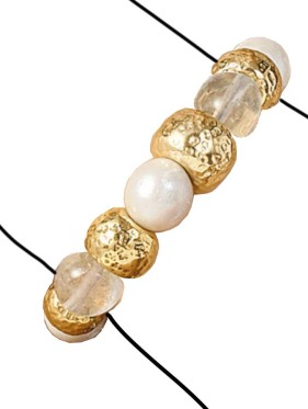 N0027 BRACCIALE CRYSTAL in bronzo dorato a 18kt GIOVANNI RASPINI