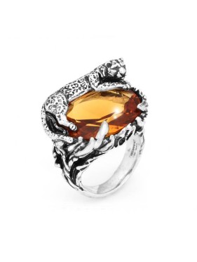 11911/16 ANELLO LEOPARDO EDEN GRANDE GIOVANNI RASPINI