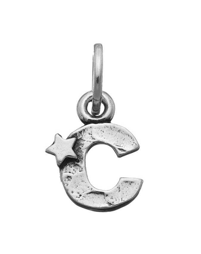 Charms - Lettere e numeri - 6649 CHARM C CON STELLE GIOVANNI RASPINI