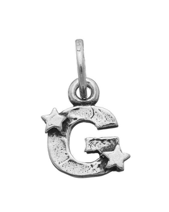 Charms - Lettere e numeri - 6653 CHARM G CON STELLE GIOVANNI RASPINI
