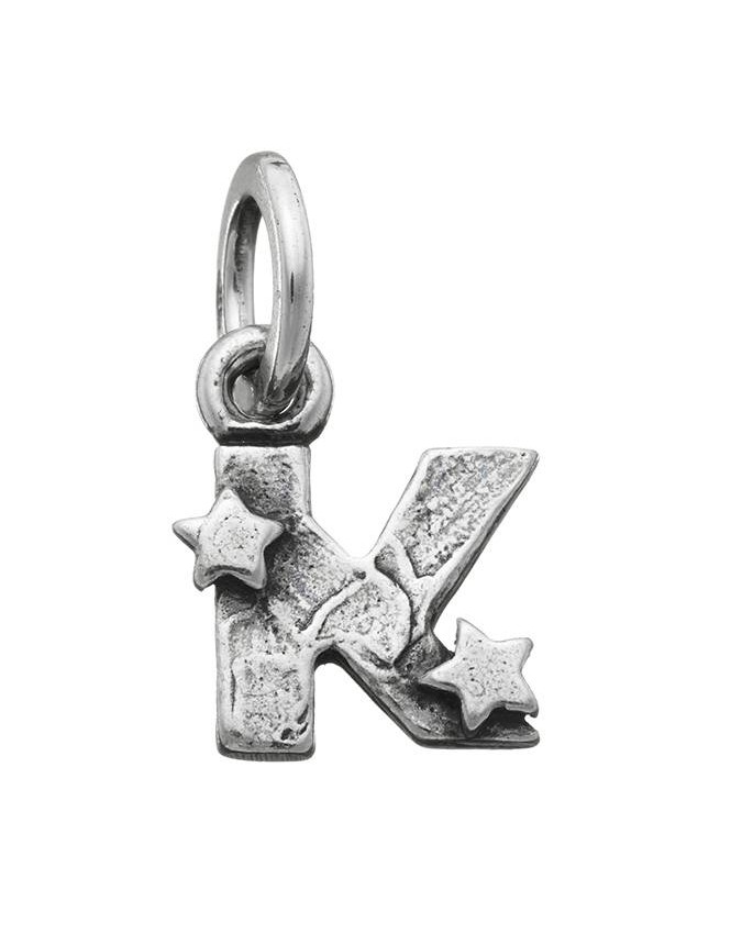 Charms - Lettere e numeri - 6669 CHARM K CON STELLE GIOVANNI RASPINI