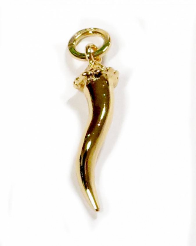 Charms - Amuleti e portafortuna - 8969 CHARM CORNO MEDIO DORATO  GIOVANNI RASPINI