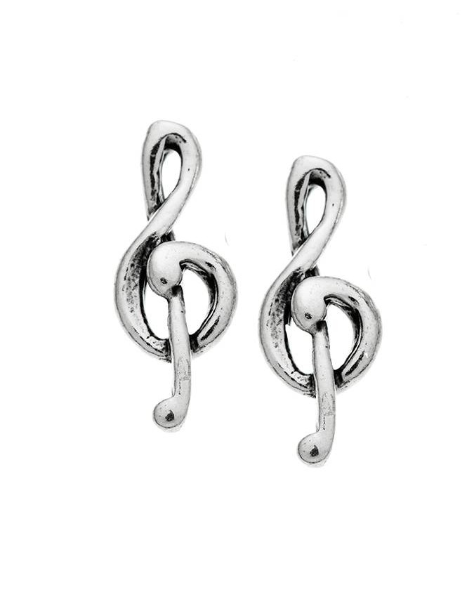 Orecchini - Fantasy e vari - 9786 ORECCHINI BOTTONE CHIAVE DI VIOLINO GIOVANNI RASPINI