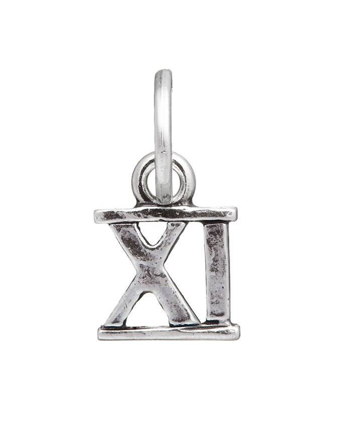 Charms - Lettere e numeri - 9499 CHARM NUMERO ROMANO XI GIOVANNI RASPINI
