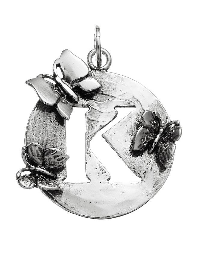 Charms - Lettere e numeri - 9565 CHARM LETTERA FARFALLE K GIOVANNI RASPINI