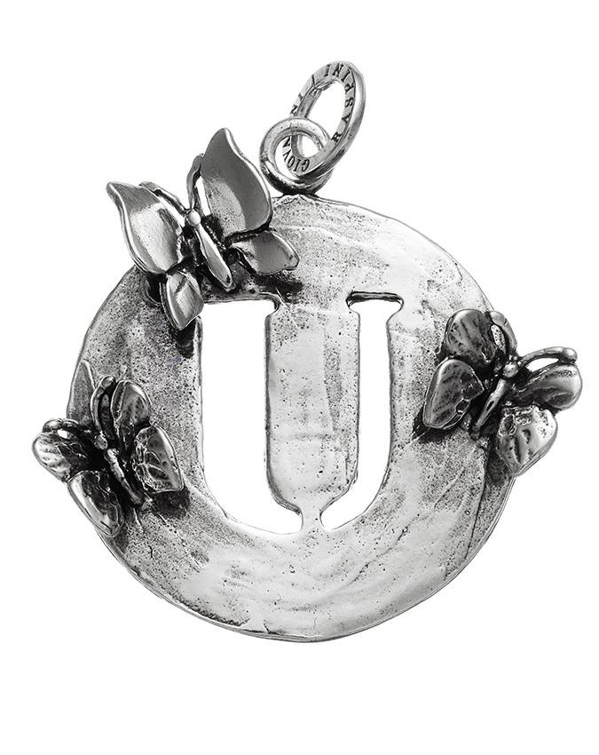 Charms - Lettere e numeri - 9575 CHARM LETTERA FARFALLE U GIOVANNI RASPINI