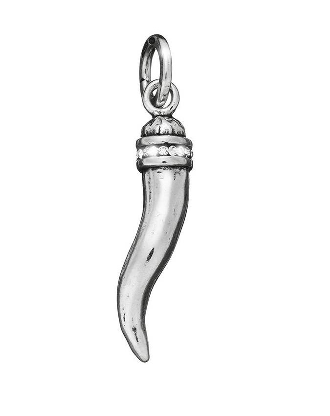 Charms - Amuleti e portafortuna - 8766 CHARM CORNO PICCOLO CRISTALLI  GIOVANNI RASPINI