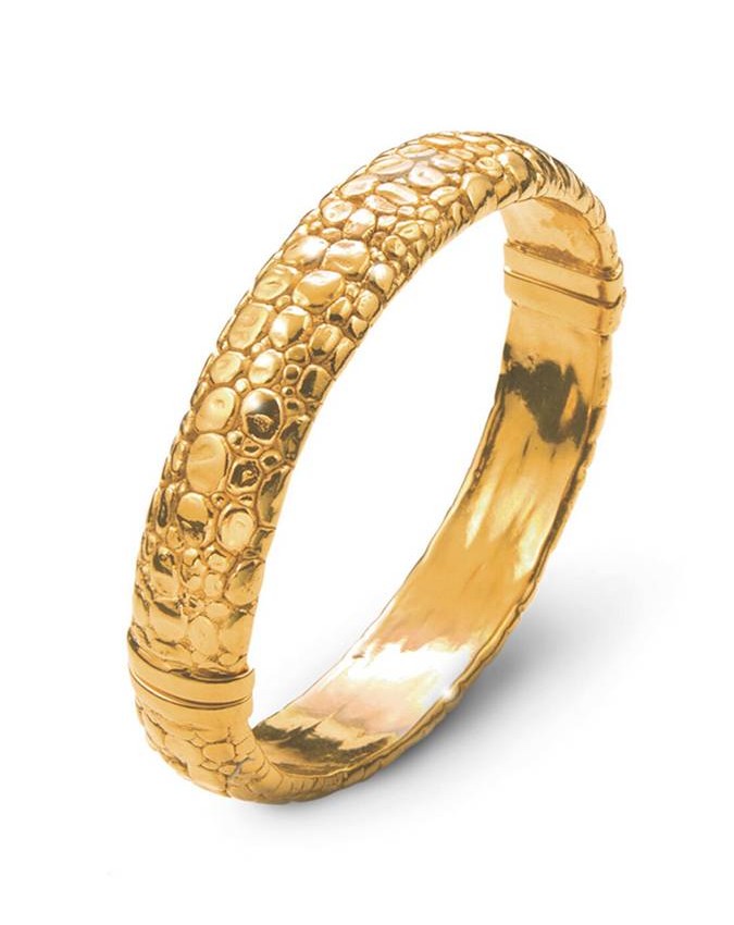 Bracciali - Animalier - 10803 BANGLE MOON CROCODILE DORATO