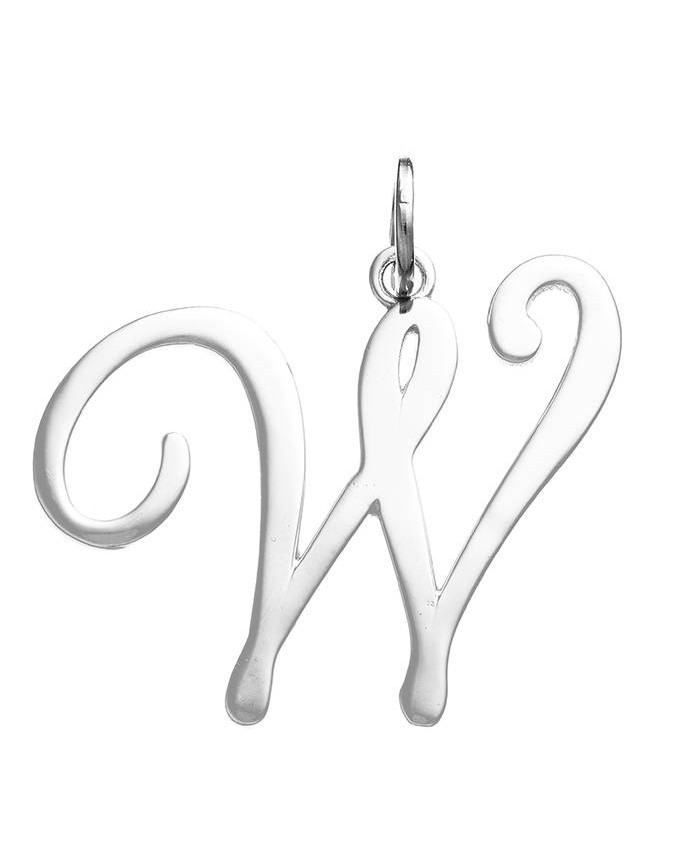 Charms - Lettere e numeri - 10768 CHARM LETTERA W JULIET MEDIA GIOVANNI RASPINI