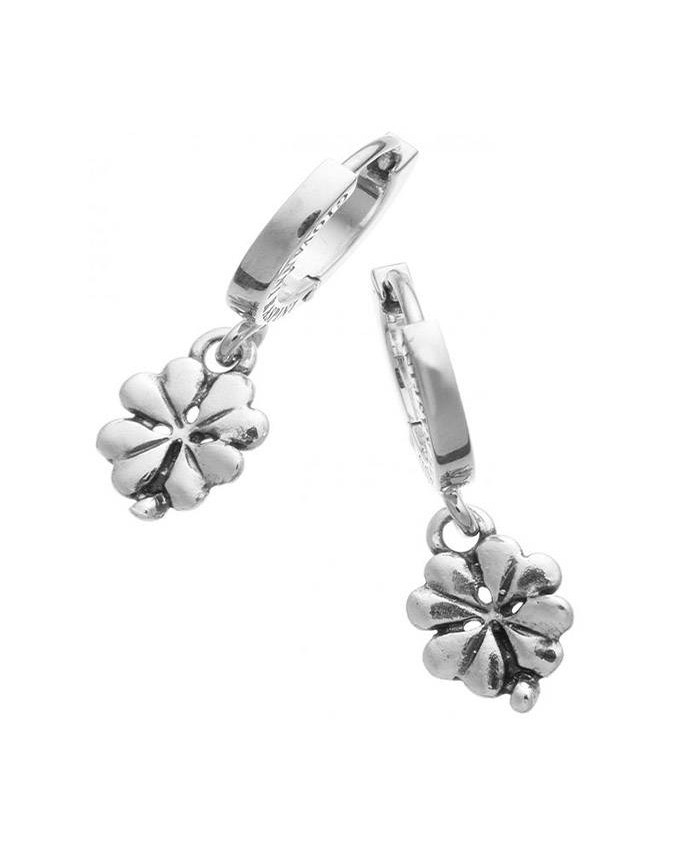 Orecchini - Amuleti e portafortuna - 10707 ORECCHINI HUGGIE QUADRIFOGLIO GIOVANNI RASPINI