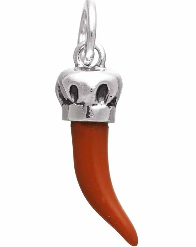 Charms - Cuori, Angeli, Corone, Monete e vari - 10990 CORNO ROSSO CHEF GIOVANNI RASPINI