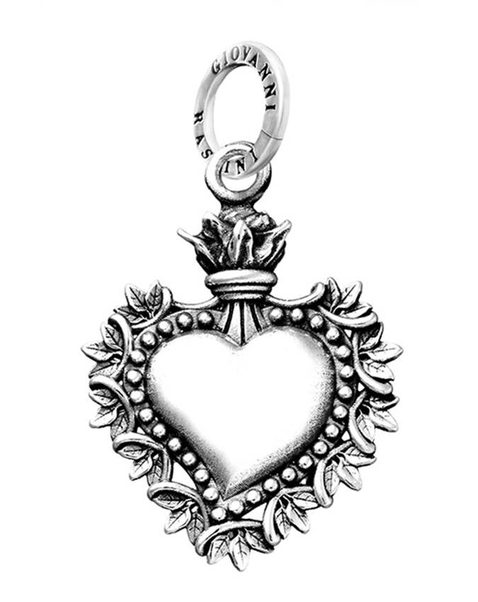 Charms - Angeli e cuori - 11284 CHARM CUORE VOTIVO FOGLIE GIOVANNI RAspini