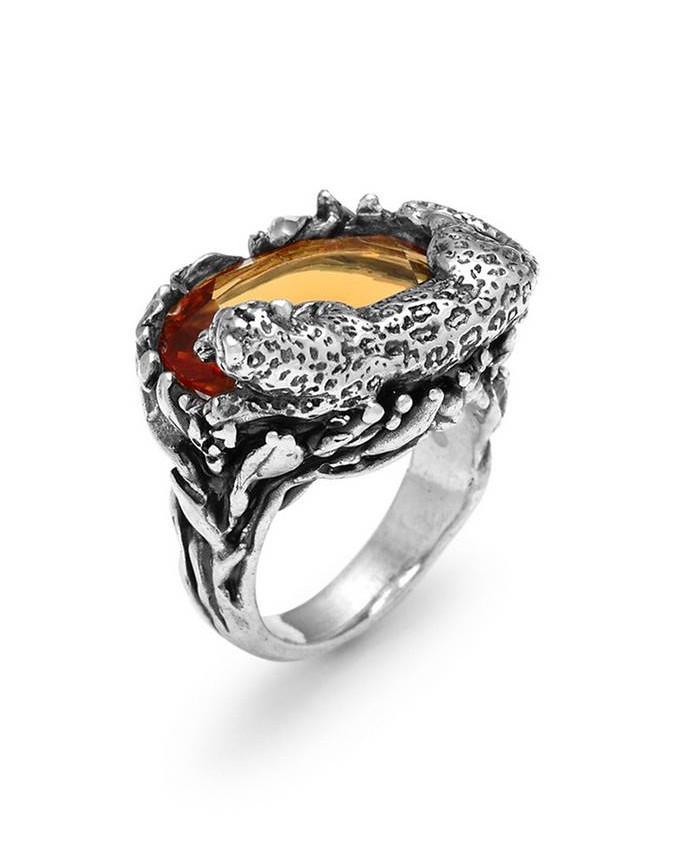 Anelli - Animalier - 11911/14 ANELLO LEOPARDO COLOR GIOVANNI RASPINI