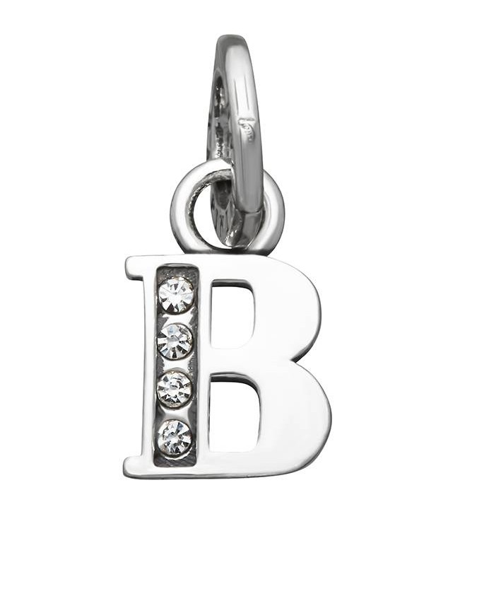 Charms - Lettere e numeri - 12140 CHARM B CRYSTAL GIOVANNI RASPINI