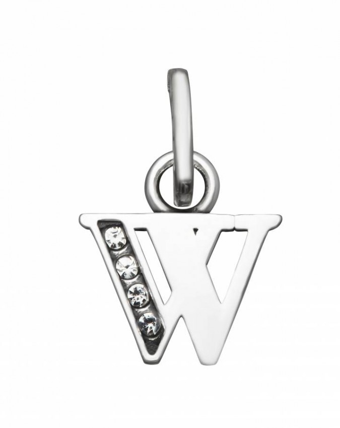 Charms - Lettere e numeri - 12161 CHARM W CRYSTAL GIOVANNI RASPINI