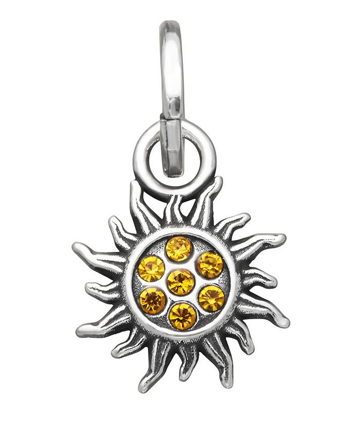 Charms - Fantasy e vari - 12168 MINI CHARM SOLE CRYSTAL GIALLO GIOVANNI RASPINI