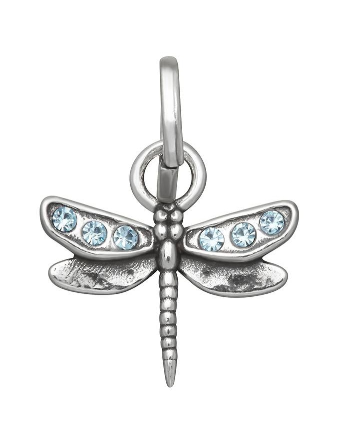 Charms - Floral - 12185 MINI CHARM LIBELLULA CRYSTAL CELESTE GIOVANNI RASPINI