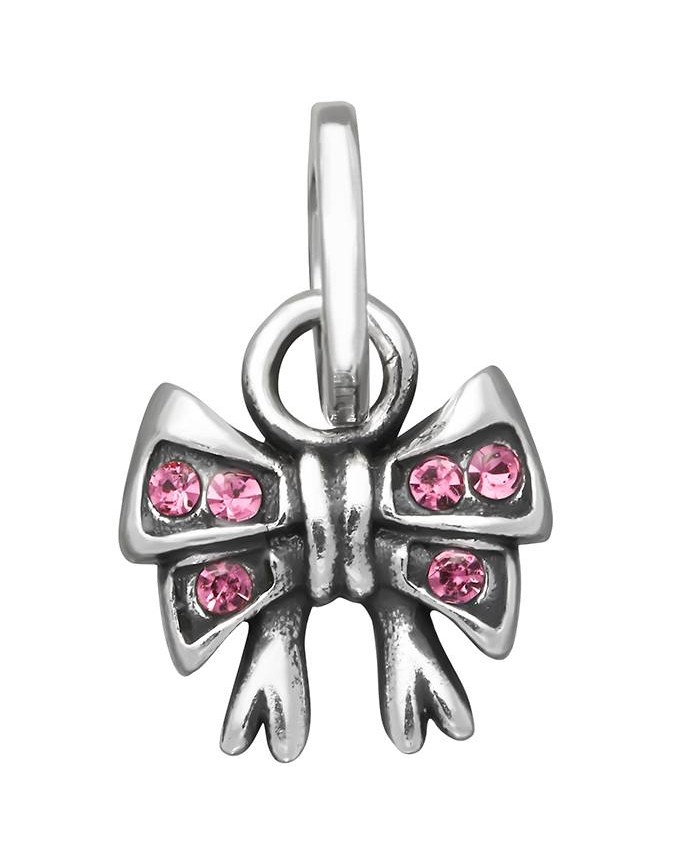 Charms - Fantasy e vari - 12194 MINI CHARM FIOCCO CRYSTAL ROSA GIOVANNI RASPINI