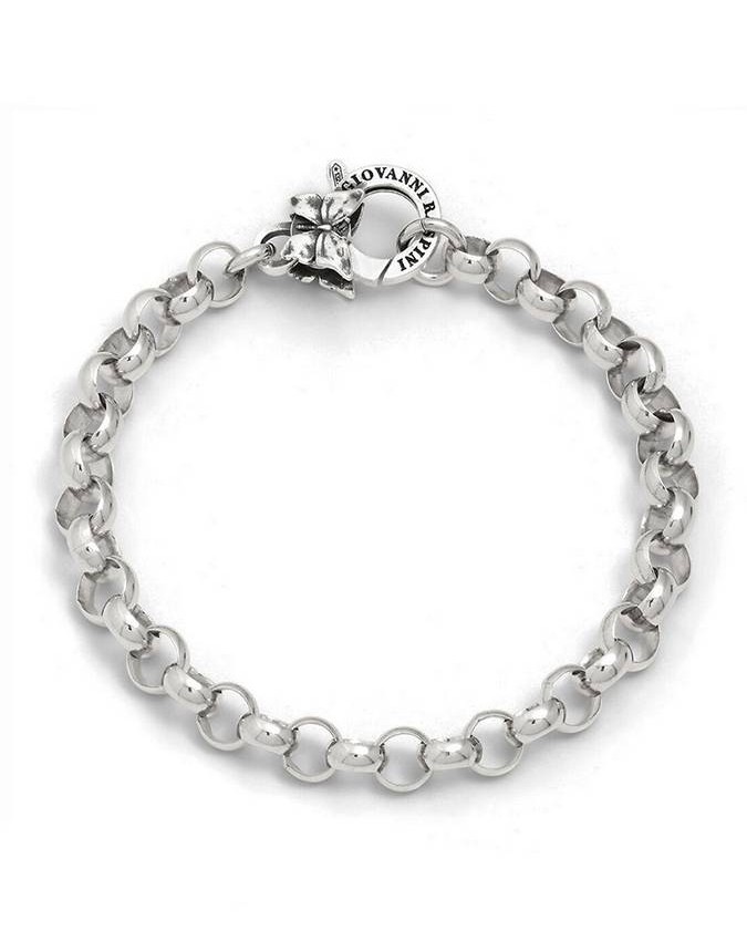 Bracciali - Catene - 12449 BRACCIALE ROLO CHIUSURA FARFALLA GIOVANNI RASPINI