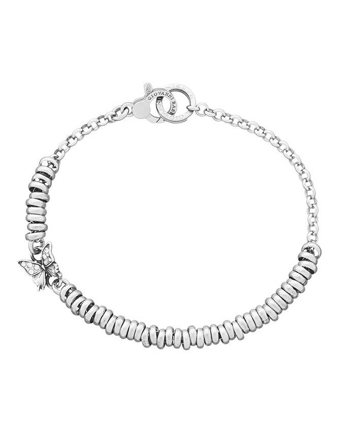 Bracciali - Rock - 12207 BRACCIALE BASE MINI CIAMBELLINE FIOCCO CRYSTAL GIOVANNI RASPINI