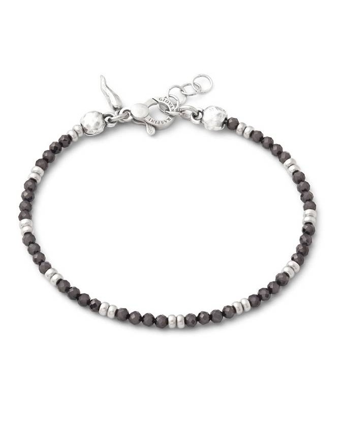 Bracciali - Bracciali uomo - 12223/L BRACCIALE BEAT SPINELLO NERO GIOVANNI RASPINI