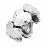 Anelli - Angeli e cuori - 8783/18 ANELLO A FASCIA CON CUORICINI GIOVANNI RASPINI - Misura 17