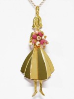 Collane -  - RAG126  LA VIE EN ROSE  - Galvanizzato in oro giallo - disponibile in 15gg