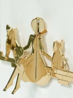 Collane -  - RAG133 COLLANA GUARDA CHE LUNA CATENA cm.90  - Galvanizzato in oro giallo - disponibile subito