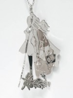 Collane -  - RAG131 COLLANA SUPERMOM  - Galvanizzato in rodio - disponibile in 15 giorni