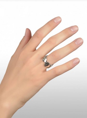 Anelli - Angeli e cuori - 8783/18 ANELLO A FASCIA CON CUORICINI GIOVANNI RASPINI