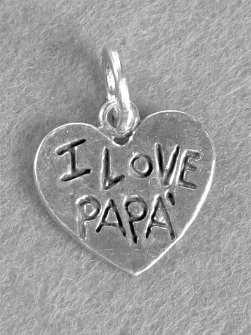 Charms - Angeli e cuori - 8631 I LOVE PAPA� GIOVANNI RASPINI
