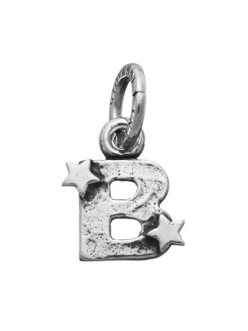Charms - Lettere e numeri - 6648 CHARM B CON STELLE GIOVANNI RASPINI