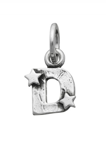 Charms - Lettere e numeri - 6650 CHARM D CON STELLE GIOVANNI RASPINI