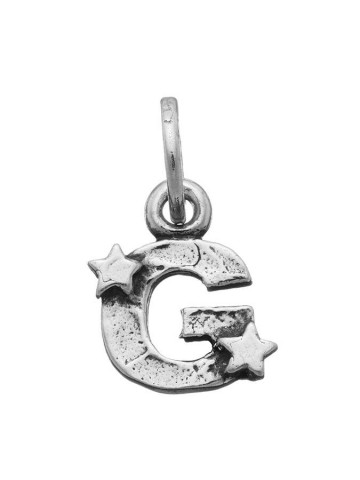 Charms - Lettere e numeri - 6653 CHARM G CON STELLE GIOVANNI RASPINI