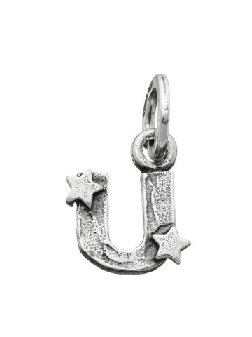 Charms - Lettere e numeri - 6665 CHARM U CON STELLE GIOVANNI RASPINI