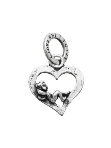 Charms - Angeli e cuori - 8058 CHARM AMORINO SU CUORE GIOVANNI RASPINI
