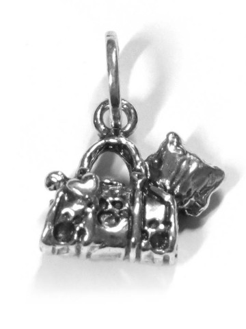 Charms - Fashion - 8063 CHARM GATTO IN BORSA  GIOVANNI RASPINI