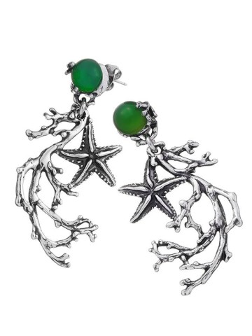Orecchini - Mare - 8822 ORECCHINI REEF AGATA VERDE GIOVANNI RASPINI