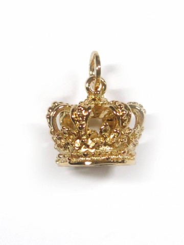 Charms - Fiabe - 8965 CHARM CORONA MEDIA DORATA  GIOVANNI RASPINI
