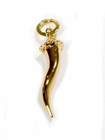 Charms - Amuleti e portafortuna - 8969 CHARM CORNO MEDIO DORATO  GIOVANNI RASPINI