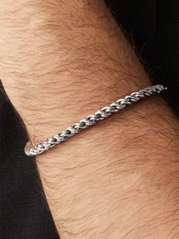 Bracciali - Catene - 9321/L BRACCIALE TRECCIA cm.21 GIOVANNI RASPINI