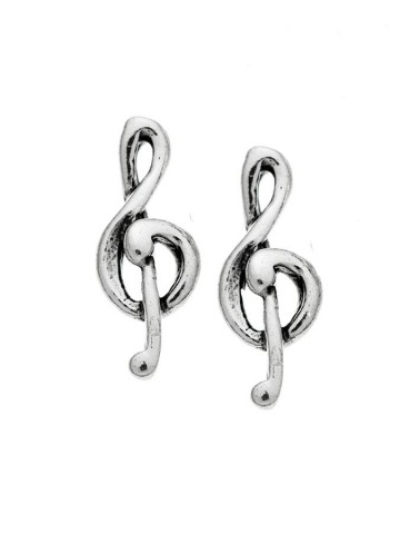 Orecchini - Fantasy e vari - 9786 ORECCHINI BOTTONE CHIAVE DI VIOLINO GIOVANNI RASPINI