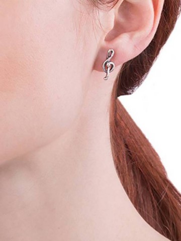 Orecchini - Fantasy e vari - 9786 ORECCHINI BOTTONE CHIAVE DI VIOLINO GIOVANNI RASPINI